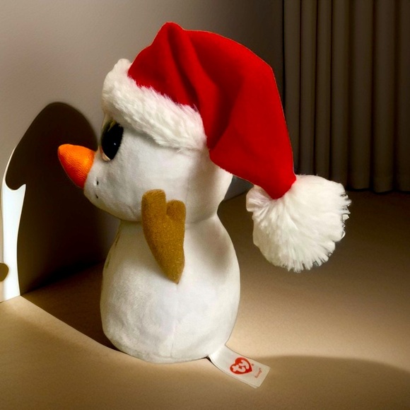 Ty Beanie Boos - SCOOP the Snowman Medium 9" MWMTs Plush Stuffed Animal Toy - Picture 3 of 8